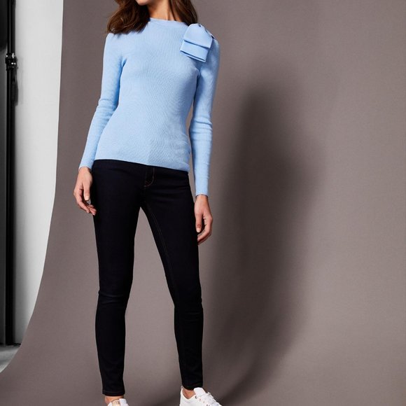 Ted Baker Bow Detail Ribbed Knit Sweater - Picture 12 of 12